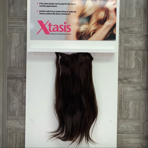 Dark Brown #4 Clip In Hair Extensions 7 pieces - Picture 2 of 3